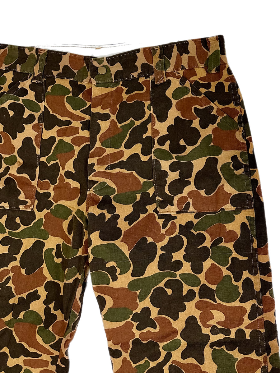 RATTLERS BRAND Duck Hunter Camo Baker Pants Type Size about 34×31 - USED  VINTAGE CLOTHING GASOLINE WEB SHOPPING